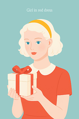 PSD 여자 어린이 하늘색 일러스트 무표정 한명 들기 소녀 상반신 빨간색 선물상자 머리띠 소녀한명만 일러캐릭터 캐릭터 1 감정 컬러 장신구 모션 표정 선물 사람 파란색 상자 여자한명만 소녀만 파일형식