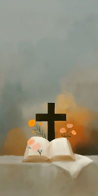 JPG 꽃 기독교 십자가 일러스트 사람없음 믿음 성경 펼침 안개 청록색 국내일러스트 AI일러스트 AI콘텐츠 식물 감정 종교 컬러 종교용품 모션 날씨 파일형식