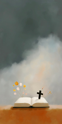 JPG 꽃 기독교 십자가 일러스트 사람없음 믿음 성경 펼침 안개 청록색 국내일러스트 AI일러스트 AI콘텐츠 식물 감정 종교 컬러 종교용품 모션 날씨 파일형식