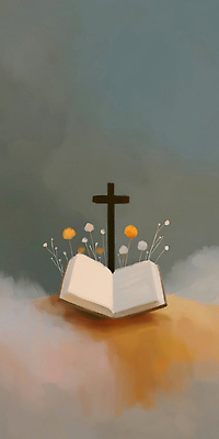 JPG 꽃 기독교 십자가 일러스트 사람없음 믿음 성경 펼침 안개 청록색 국내일러스트 AI일러스트 AI콘텐츠 식물 감정 종교 컬러 종교용품 모션 날씨 파일형식