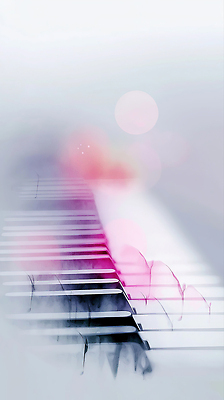 JPG 분홍색 일러스트 추상 사람없음 피아노건반 보케 번짐 국내일러스트 AI일러스트 AI콘텐츠 컬러 무늬 건반 피아노 파일형식 효과