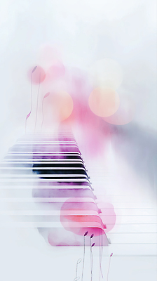 JPG 분홍색 음표 일러스트 추상 사람없음 피아노건반 번짐 겹침 국내일러스트 AI일러스트 AI콘텐츠 기호 음악 컬러 무늬 건반 피아노 파일형식 효과
