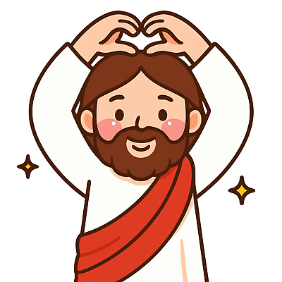 전신 남자 일러스트 한명 미소 성인 반짝임 예수 종교캐릭터 손하트 성인남자한명만 일러캐릭터 AI파일 캐릭터 1 종교 모션 표정 사람 손짓 신_종교 남자한명만 성인남자만 파일형식 벡터
