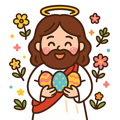 전신 남자 꽃 일러스트 안기 한명 웃음 들기 성인 반짝임 예수 부활절계란 종교캐릭터 성인남자한명만 일러캐릭터 천사링 AI파일 식물 캐릭터 1 종교 모션 천사 부활절 표정 사람 계란 신_종교 남자한명만 성인남자만 파일형식 벡터