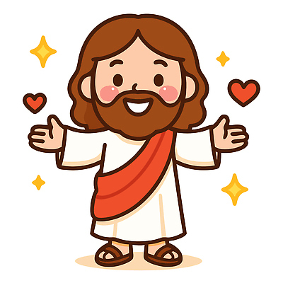 전신 남자 일러스트 팔벌리기 한명 웃음 성인 반짝임 하트 예수 종교캐릭터 성인남자한명만 일러캐릭터 AI파일 모양 캐릭터 1 종교 모션 표정 사람 신_종교 남자한명만 성인남자만 파일형식 벡터