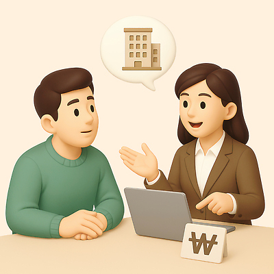 PSD 편집이미지 여자 남자 말풍선 부동산 아파트 대화 미소 앉기 정장 상반신 성인 두명 노트북 3D 손들기 가리킴 원화 책상 상담 내집마련 손모으기 성인만 편집3D 옷 가구 돈 모션 주택 표정 말하기 사람 손짓 전자제품 재산 디지털합성 파일형식