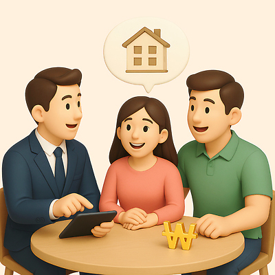 PSD 편집이미지 부부 여자 남자 말풍선 의자 부동산 주택 대화 미소 들기 앉기 정장 상반신 성인 세명 태블릿 3D 원화 책상 상담 내집마련 손모으기 성인만 편집3D 커플 옷 가구 돈 모션 표정 말하기 사람 손짓 건물 전자제품 스마트기기 재산 디지털합성 파일형식
