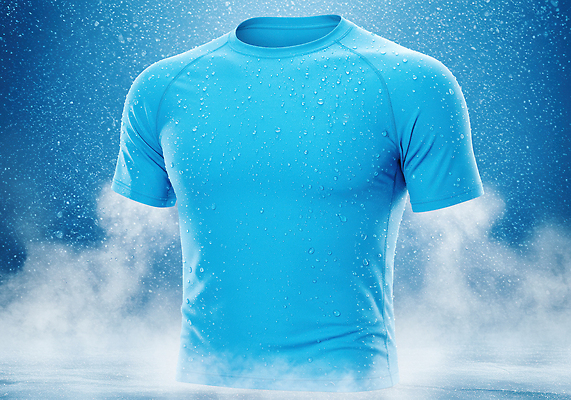 JPG 편집이미지 티셔츠 사람없음 파란색 물방울 연기 시원함 여름옷 면소재 이미지편집 편집실사 AI컴퓨터그래픽 AI콘텐츠 옷 컬러 셔츠 CG 소재 파일형식 여름_계절