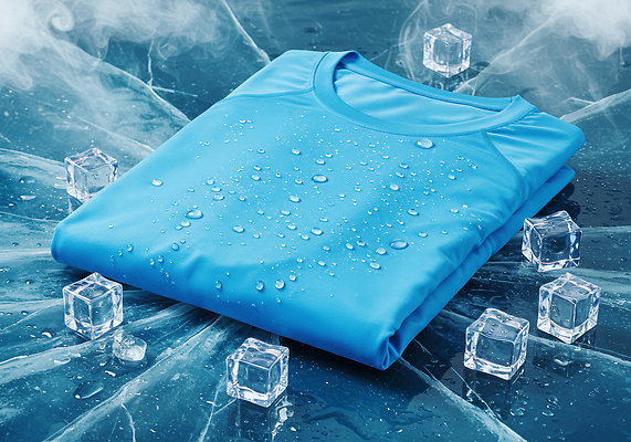 JPG 편집이미지 티셔츠 사람없음 파란색 물방울 연기 시원함 여름옷 각얼음 깨짐 접기 면소재 이미지편집 편집실사 AI포토 AI콘텐츠 옷 컬러 컨셉 셔츠 모션 얼음 CG 소재 파일형식 여름_계절