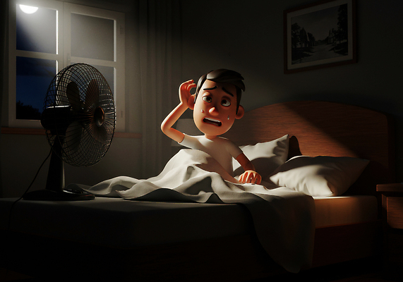 JPG 편집이미지 남자 창문 베개 한명 앉기 성인 3D 어둠 침실 이불 침대 선풍기 야간 달빛 땀 성인남자한명만 열대야 편집3D 머리짚기 AI컴퓨터그래픽 AI콘텐츠 자연요소 1 가구 침구 모션 사람 가전제품 달 더위 디지털합성 남자한명만 성인남자만 파일형식