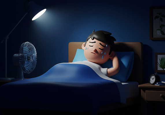 JPG 편집이미지 남자 베개 탁자 한명 성인 눕기 3D 손들기 눈감음 침실 이불 침대 스탠드 선풍기 야간 남색 땀 성인남자한명만 열대야 편집3D AI컴퓨터그래픽 AI콘텐츠 자연요소 1 컬러 가구 침구 모션 조명 사람 가전제품 더위 디지털합성 남자한명만 성인남자만 파일형식