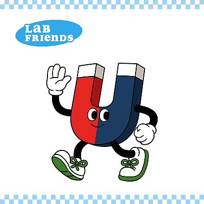 일러스트 실험기구 미소 사람없음 걷기 귀여움 손인사 U자형자석 일러캐릭터 AI파일 캐릭터 과학 컨셉 모션 표정 인사 자석 파일형식 벡터