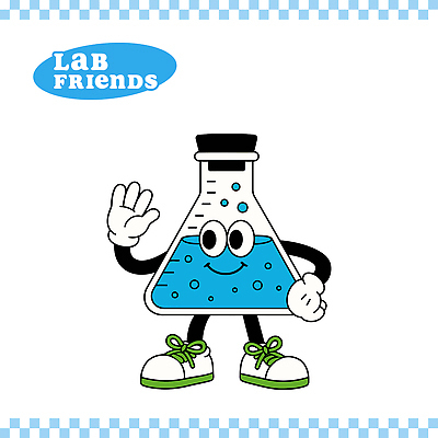 허리손 일러스트 실험기구 미소 사람없음 파란색 손들기 귀여움 마개 삼각플라스크 손인사 용액 일러캐릭터 AI파일 캐릭터 컬러 과학 포즈 컨셉 모션 표정 뚜껑 인사 플라스크 파일형식 벡터