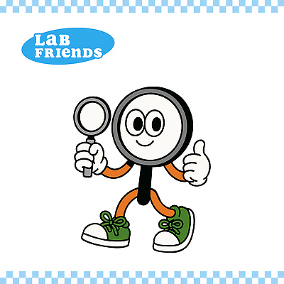 일러스트 돋보기 실험기구 미소 들기 사람없음 걷기 귀여움 따봉 일러캐릭터 AI파일 캐릭터 과학 컨셉 모션 표정 최고 파일형식 벡터