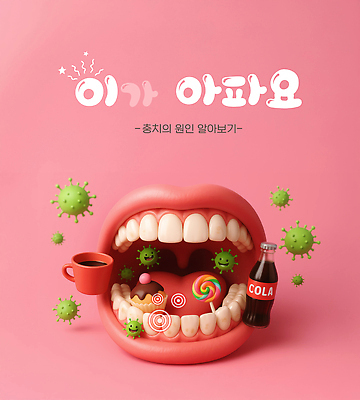 PSD 편집이미지 분홍색 막대사탕 입벌림 미소 신체부위 3D 달콤 치아 찌꺼기 커피잔 입술 콜라 머핀 박테리아 목젖 치통 콜라병 편집3D 커피 빵 컬러 의학 잔 표정 사탕 사람 소화기관 맛 질병 쓰레기 디지털합성 탄산음료 음료수병 파일형식