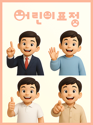 PSD 편집이미지 남자 어린이 미소 정장 소년 여러명 상반신 3D 귀여움 가리킴 손인사 따봉 삿대질 소년만 해맑음 편집3D 옷 다수 컨셉 표정 사람 손짓 인사 최고 디지털합성 남자만 어린이만 파일형식