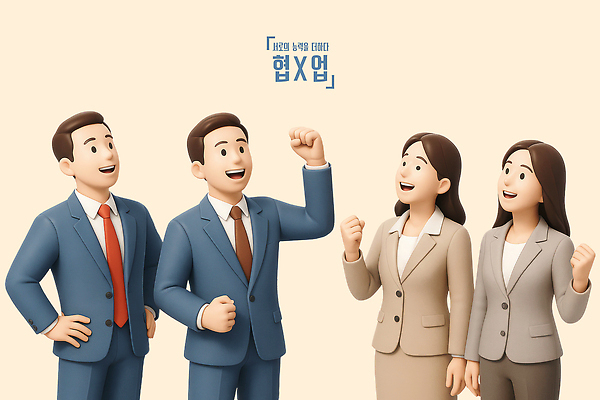 PSD 편집이미지 여자 남자 허리손 협력 미소 정장 여러명 성인 3D 손들기 파이팅 비즈니스맨 비즈니스우먼 성인만 편집3D 옷 포즈 다수 비즈니스 모션 표정 사람 직장인 디지털합성 파일형식