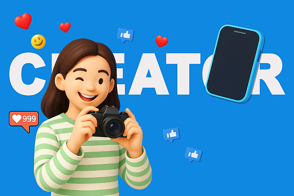 PSD 편집이미지 직업 여자 윙크 한명 웃음 들기 상반신 성인 파란색 스마트폰 3D 카메라 사진촬영 하트 소셜네트워크 좋음 성인여자한명만 크리에이터 유튜버 편집3D 모양 1 컬러 컨셉 모션 표정 사람 전자제품 핸드폰 스마트기기 촬영 디지털합성 여자한명만 성인여자만 파일형식 1인미디어