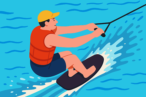 전신 남자 파도 일러스트 한명 성인 여름 레포츠 파란색 수상스포츠 잡기 구명조끼 웨이크보드 캡모자 성인남자한명만 국내일러스트 AI파일 모자_잡화 1 계절 스포츠 바다 컬러 모션 레저 사람 구조용품 남자한명만 성인남자만 파일형식 벡터