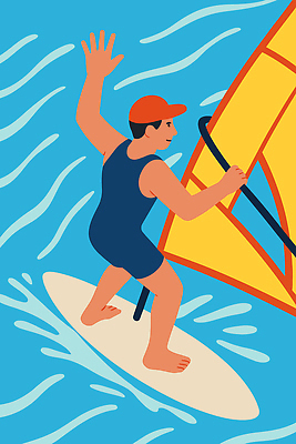 전신 남자 수영복 파도 일러스트 한명 성인 여름 레포츠 파란색 손들기 윈드서핑 잡기 서핑보드 서핑 돛 윈드서퍼 전신수영복 캡모자 성인남자한명만 국내일러스트 AI파일 모자_잡화 1 옷 계절 바다 컬러 모션 레저 사람 수상스포츠 보드_스포츠 서퍼 남자한명만 성인남자만 파일형식 벡터