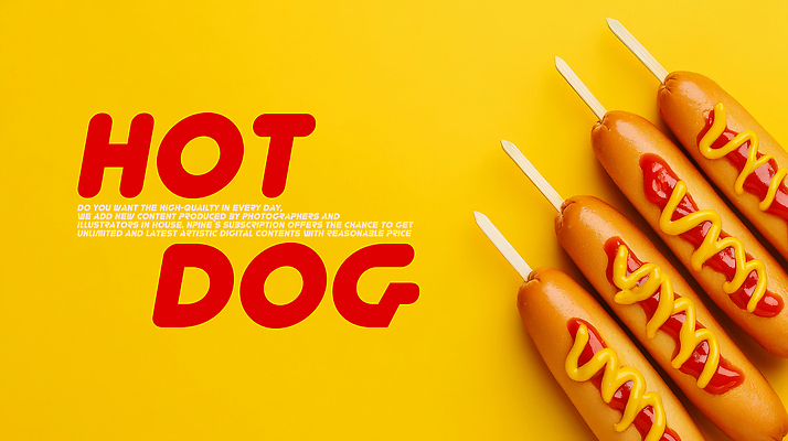 PSD 편집이미지 사람없음 노란색 꼬치 케첩 머스터드 핫도그 이미지편집 음식 컬러 패스트푸드 소스_음식 파일형식