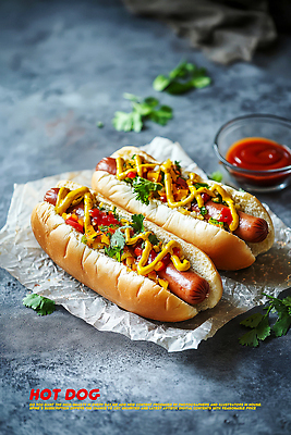 PSD 편집이미지 종이 사람없음 소시지 고수 케첩 머스터드 핫도그 소스그릇 이미지편집 그릇 음식 패스트푸드 소스_음식 가공식품 향신료 파일형식