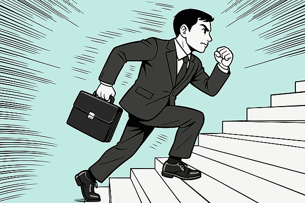 전신 남자 하늘색 서류가방 일러스트 한명 성인 달리기 계단 비즈니스맨 집중 역동적 오르기 카툰스타일 액션 성인남자한명만 국내일러스트 AI파일 1 컨셉 가방 비즈니스 모션 사람 파란색 직장인 남자한명만 성인남자만 파일형식 벡터