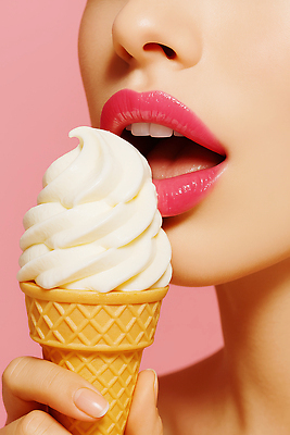 JPG 편집이미지 여자 분홍색 디저트 입벌림 한명 들기 성인 신체부위 달콤 시원함 먹기 입술 콘아이스크림 소프트아이스크림 립메이크업 의료성형뷰티 성인여자한명만 편집실사 AI인물포토 AI콘텐츠 1 음식 컬러 모션 아이스크림 표정 사람 화장 맛 CG 여자한명만 성인여자만 파일형식 AI포토