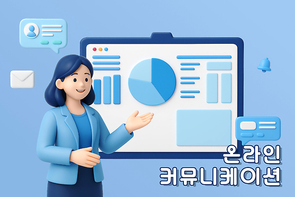 PSD 편집이미지 여자 말풍선 커뮤니케이션 사람모양 한명 미소 정장 상반신 성인 파란색 3D 손들기 스크린 종 가리킴 메시지 프레젠테이션 막대그래프 원그래프 온라인 성인여자한명만 이미지편집 편집3D 모양 1 옷 컬러 모션 그래프 표정 사람 손짓 디지털합성 여자한명만 성인여자만 파일형식