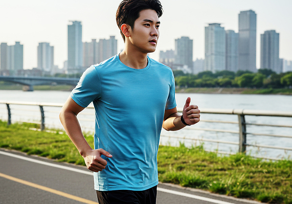 JPG 나무 편집이미지 남자 난간 한명 빌딩 잔디 상반신 성인 운동복 강 달리기 조깅 운동 도시 러닝 의료성형뷰티 성인남자한명만 편집실사 AI인물포토 AI콘텐츠 식물 1 옷 모션 건강 사람 건물 CG 남자한명만 성인남자만 파일형식 AI포토