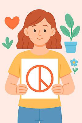 여자 꽃 화분 일러스트 한명 미소 들기 성인 팻말 하트 선거 성인여자한명만 기표문양 일러캐릭터 AI파일 모양 식물 캐릭터 1 문양 모션 프레임 표정 사람 민주주의 여자한명만 성인여자만 파일형식 벡터