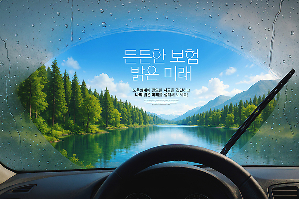 PSD 나무 구름 편집이미지 호수 하늘 미래 산 사람없음 깨끗함 맑음 물방울 숲 닦기 차안 보험 와이퍼 자동차핸들 청명 이미지편집 자연요소 식물 컨셉 모션 날씨 핸들 파일형식