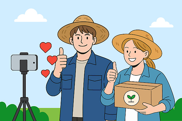 구름 직업 여자 남자 일러스트 하늘 들기 상반신 청년 두명 농장 하트 귀농 따봉 삼각대 택배상자 거치대 좋음 청년만 청년농부 라이브커머스 국내일러스트 AI파일 자연요소 모양 컨셉 농업 모션 사람 성인 상자 최고 농부 택배 모바일쇼핑 성인만 파일형식 벡터