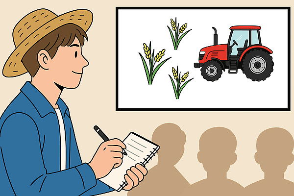 직업 교육 남자 실루엣 일러스트 사람모양 한명 들기 상반신 청년 펜 벼 기록 밀짚모자 스프링노트 귀농 트랙터 청년남자한명만 청년농부 국내일러스트 AI파일 모양 모자_잡화 1 농업 모션 곡류 촬영기법 사람 성인 필기구 공책 농부 농기계 특수차량 남자한명만 청년남자만 파일형식 벡터