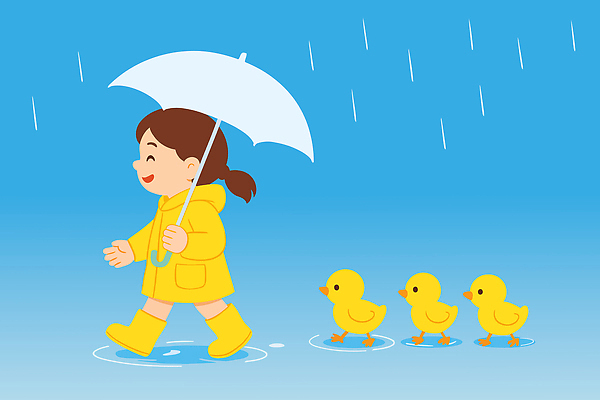 전신 여자 어린이 일러스트 우산 장화 한명 미소 들기 소녀 걷기 비 웅덩이 우비 오리떼 오리새끼 소녀한명만 국내일러스트 AI파일 자연요소 1 옷 새끼 신발 모션 날씨 오리 표정 사람 여자한명만 소녀만 파일형식 벡터
