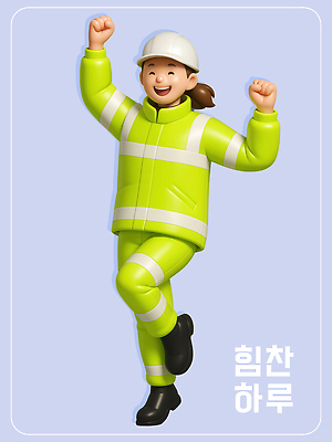 전신 PSD 편집이미지 여자 직업캐릭터 작업복 한명 웃음 성인 3D 점프 파이팅 안전모 환경미화원 힘찬 성인여자한명만 편집3D 직업 캐릭터 1 옷 컨셉 모션 표정 사람 헬멧 안전장비 디지털합성 여자한명만 성인여자만 파일형식