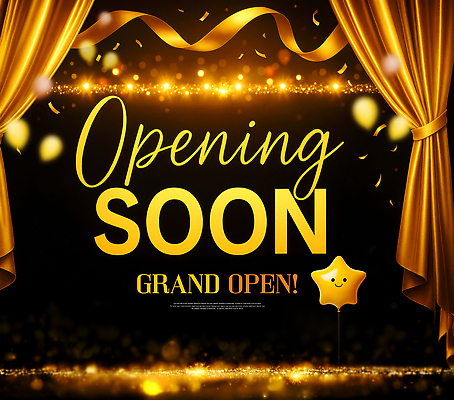 PSD 편집이미지 리본 사람없음 빛 반짝임 노란색 무대 커튼 보케 별풍선 오픈행사 이미지편집 컬러 모션 오픈 풍선 파일형식