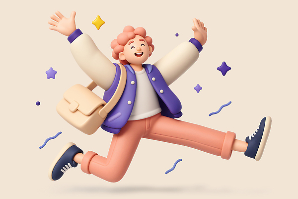 전신 PSD 편집이미지 남자 대학생 대학생라이프 3D캐릭터 한명 웃음 성인 반짝임 3D 손들기 점프 만세 크로스백 베이지색 성인남자한명만 편집3D 캐릭터 1 학생 라이프스타일 컬러 가방 모션 표정 사람 디지털합성 남자한명만 성인남자만 파일형식