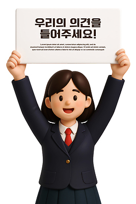 PSD 편집이미지 여학생 여자 교복 청소년 3D캐릭터 한명 미소 들기 상반신 3D 팻말 십대여자한명만 편집3D 캐릭터 1 학생 옷 모션 프레임 표정 사람 디지털합성 여자한명만 십대여자만 파일형식