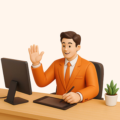 PSD 식물 편집이미지 남자 화분 의자 한명 미소 정장 상반신 성인 태블릿 3D 손들기 모니터 잡기 책상 손인사 부동산전문가 부동산중개인 살구색 성인남자한명만 태블릿펜 편집3D 1 옷 컬러 가구 모션 부동산 표정 사람 전자제품 스마트기기 컴퓨터 펜 인사 전문직 중개인 디지털합성 남자한명만 성인남자만 파일형식