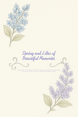 PSD 잎 일러스트 수채화 사람없음 번짐 라일락 국내일러스트 식물 꽃 파일형식 효과