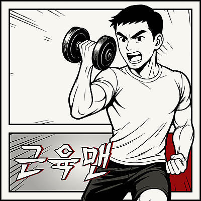 남자 일러스트 한명 들기 성인 운동복 주먹 아령 만화 보디빌딩 복고 근육질 성인남자한명만 국내일러스트 AI파일 1 옷 모션 근육 사람 헬스 몸매 남자한명만 성인남자만 파일형식 벡터