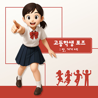 전신 PSD 편집이미지 여학생 여자 남자 실루엣 교복 남학생 청소년 고등학생 3D캐릭터 웃음 여러명 빨간색 달리기 3D 만세 가리킴 따봉 다리들기 십대만 편집3D 캐릭터 학생 옷 컬러 다수 모션 촬영기법 표정 사람 손짓 최고 디지털합성 파일형식