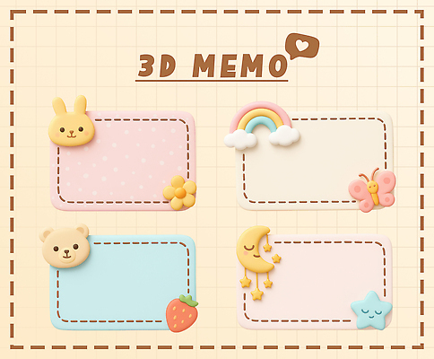 PSD 편집이미지 꽃 별 점선 나비 무지개 말풍선 곰 딸기 사람없음 세트 3D 눈감음 달 토끼 메모지 오브젝트 편집3D 자연요소 식물 동물 선 곤충 과일 포유류 모션 반려동물 사무용품 디지털합성 파일형식