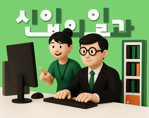 PSD 편집이미지 여자 남자 책장 미소 정장 상반신 성인 두명 초록색 비즈니스라이프 3D 모니터 가리킴 타이핑 키보드 마우스 비즈니스맨 비즈니스우먼 가르침 상사 책상 신입사원 일과 본체 성인만 안경낌 편집3D 라이프스타일 옷 교육 안경 컬러 가구 비즈니스 표정 사람 손짓 컴퓨터 컴퓨터용품 직장인 디지털합성 파일형식