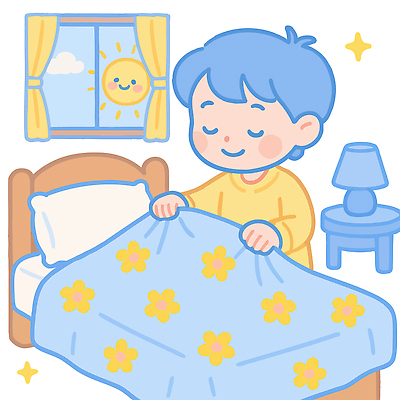 구름 남자 어린이 일러스트 창문 아침 한명 미소 웃음 소년 상반신 반짝임 태양 침실 이불 기상 침대 스탠드 잡기 커튼 정리 생활습관 원형탁자 혼자 소년한명만 일러캐릭터 AI파일 주간 자연요소 캐릭터 1 가구 침구 모션 탁자 조명 표정 사람 습관 남자한명만 소년만 파일형식 벡터