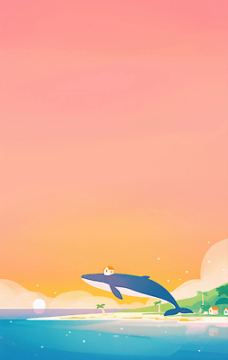 JPG 구름 바다 분홍색 섬 일러스트 하늘 주택 사람없음 야자수 신비 고래 보케 몽환 국내일러스트 AI일러스트 AI콘텐츠 자연요소 나무 컬러 컨셉 포유류 건물 수중동물 파일형식