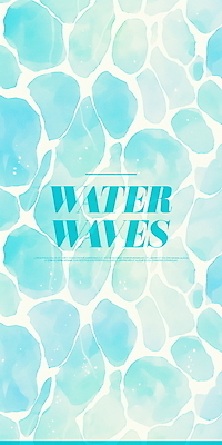 PSD 물결 백그라운드 일러스트 수채화 수영장 사람없음 깨끗함 시원함 웨이브 민트색 국내일러스트 컬러 컨셉 파일형식