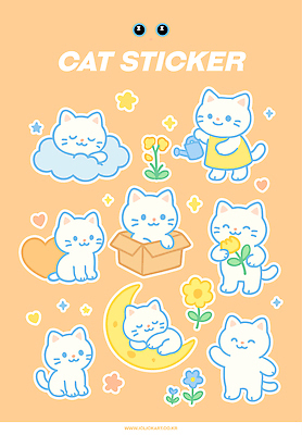구름 꽃 스티커 일러스트 들기 사람없음 반짝임 세트 상자 눕기 귀여움 눈감음 주황색 물뿌리개 하트 잠 초승달 물주기 손인사 고양이캐릭터 들어가기 엘리먼트 일러캐릭터 AI파일 자연요소 모양 식물 캐릭터 컬러 동물캐릭터 컨셉 모션 고양이 달 인사 파일형식 벡터