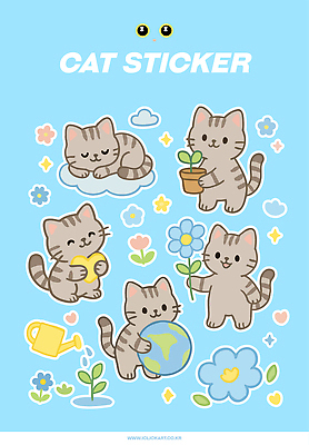 구름 꽃 화분 지구 엎드리기 하늘색 스티커 잎 일러스트 들기 사람없음 반짝임 세트 눕기 새싹 귀여움 물뿌리개 물방울 하트 잠 물주기 고양이캐릭터 엘리먼트 코리아숏헤어 일러캐릭터 AI파일 자연요소 모양 식물 캐릭터 동물캐릭터 컨셉 모션 파란색 고양이 파일형식 벡터